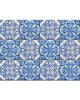 4" X 4" Blue and White Medi Peel And Stick Tiles