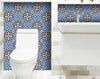 6" X 6" Blue White Golden Peel and Stick Tiles