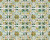 5" X 5" Green Yellow Melo Peel and Stick Tiles