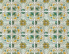8" X 8" Green Yellow Melo Peel and Stick Tiles