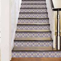 5" X 5" Blue Taupe Nova Removable Peel and Stick Tiles