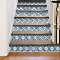 4" X 4" Teal Taupe Sia Removable Peel And Stick Tiles