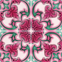 8" X 8" Rosa Pink Lea Removable Peel and Stick Tiles