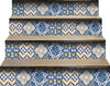 4" X 4" Blue Yellow Julia Peel And Stick Tiles