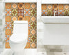 8" X 8" Golden Multi Mosaic Peel and Stick Tiles