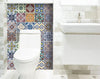 4" X 4" Linna Mutli Mosaic Peel And Stick Tiles