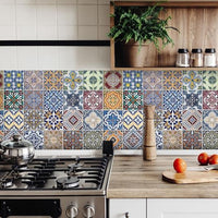 6" X 6" Linna Mutli Mosaic Peel and Stick Tiles