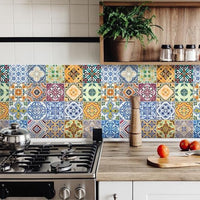 5" X 5" Josephina Mutli Mosaic Peel and Stick Tiles