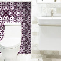 4" X 4" Merlot Lisa Removable Peel And Stick Tiles