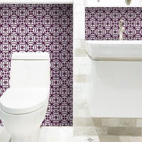 4" X 4" Merlot Lisa Removable Peel And Stick Tiles