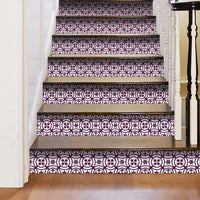 4" X 4" Merlot Lisa Removable Peel And Stick Tiles