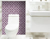 6" X 6" Merlot Lisa Removable Peel and Stick Tiles