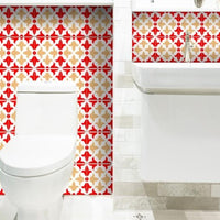 4" X 4" Roja Hola Removable Peel And Stick Tiles