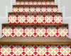 8" X 8" Roja Hola Removable Peel and Stick Tiles