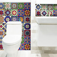 5" x 5" Mediterra Celestial Mosaic Peel and Stick Removable Tiles