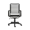 Black Swivel Adjustable Task Chair Bungee Back Steel Frame