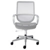 Gray Swivel Adjustable Task Chair Mesh Back Plastic Frame