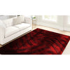 5’ x 7’ Burgundy Geometric Illusion Area Rug