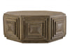 Octagonal Nested Square Carved Coffee Table