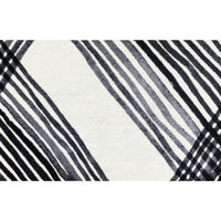 2' x 4' Black and Gray Abstract Arrow Washable Floor Mat