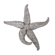 15" Silver Pewter Textured Starfish Wall Art