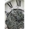 Rustic White Industrial Gear Vintage Wall Clock