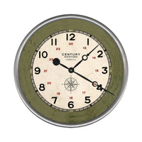 18" Rustic Century Shipyard Compass Wall Clock