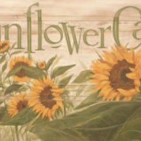 Rustic Old Sunflower Café Wall Art