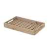 Brown Wood Grid Pattern Tray