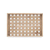 Brown Wood Grid Pattern Tray