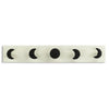 White and Black Moon Phase Five Hook Coat Hanger