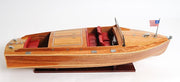 15" Natural Manufactured Wood Boat Sculpture