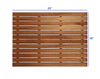 25" Grand Resort Teak Shower Bath Mat