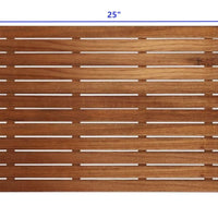 25" Premium Teak Shower Bath Mat