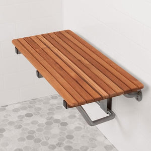 28" Premium Wall Mount Teak Shower Bench