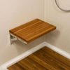 17" Grand Resort Wall Mount Teak Shower Bench