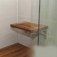 18" Grand Resort Wall Mount Slat Teak Shower Bench