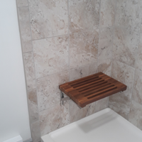 18" Grand Resort Wall Mount Slat Teak Shower Bench