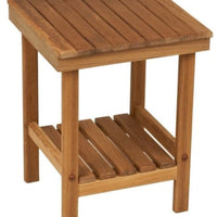 16" Grand Resort Teak Compact Shower Stool