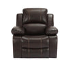 1-SEATER MANUAL MOTION RECLINER BROWN