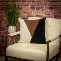 Multicolor Brown Highlight Soft Touch Throw Pillow