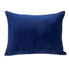 Navy Blue Lumbar Tufted Throw Pillow