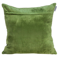 Tufted Diamonds Olive Velvet Accent Pillow