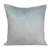 Transitional Gray Quilted Throw Pillow