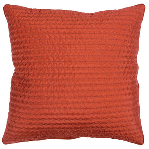 Orange Smooth Weaved Modern Throw Pillow