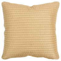 Gold Smooth Weaved Modern Throw Pillow