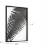 Minimalist Modern Black Metal Palm Leaf Wall Art