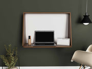 Contempo Mahogany and White Wall Desk