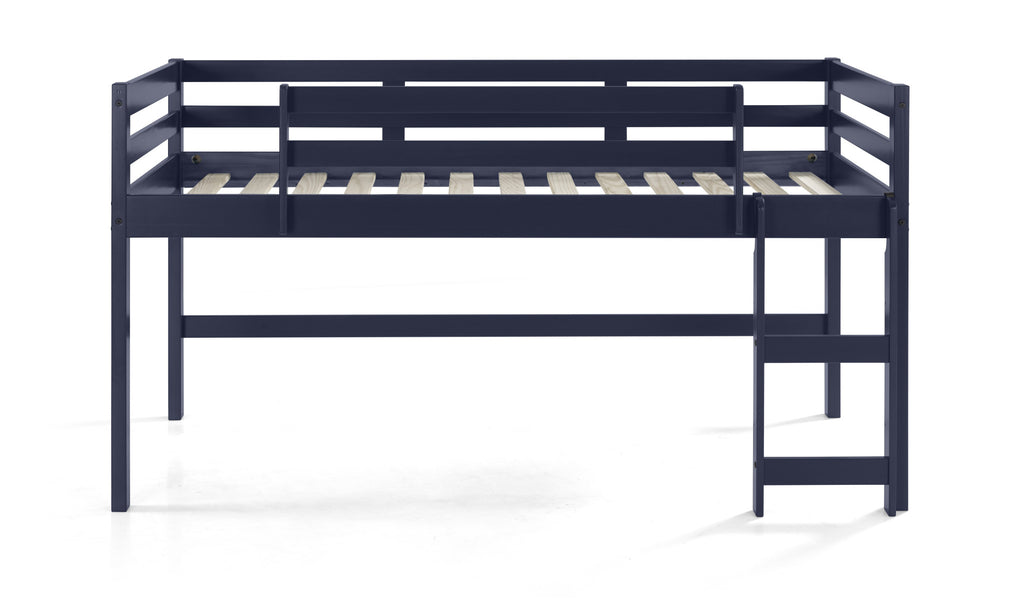 Twin Loft Bed Navy Blue Finish