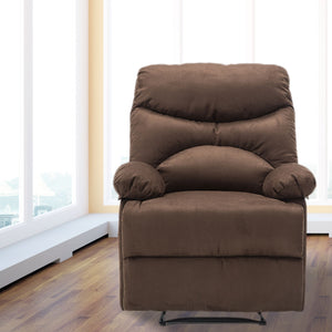 Luxurious Brown Recliner Chair with Heating and Massage